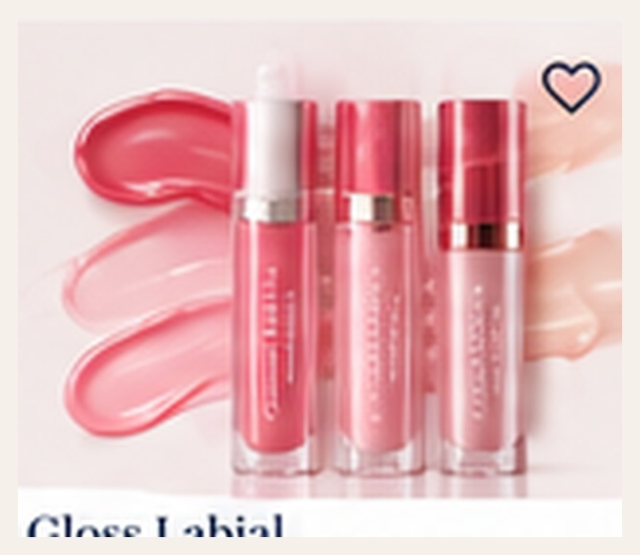 Fotografia de referência de gloss labial